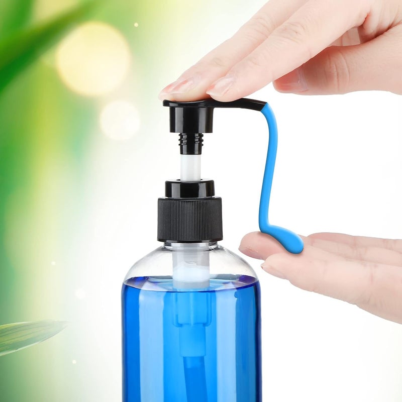 Eaasty 48 قطعة موزع زجاجة مضخة لوشن قابلة لإعادة التعبئة شامبو بلسم موزع صابون يدوي بلاستيكي فارغ 8 أونصة/250 مل شفاف قابل لإعادة الاستخدام حاوية غسول الجسم بالجملة (شفاف، أبيض، أسود) - Image 4